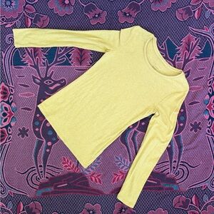 a new day Long-Sleeve Crewneck Top — Light Yellow